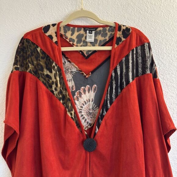 John Mark Multicolor Animal Print Blouse - Picture 4 of 10